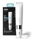 Braun BS1000 Tüm Vücut Koltuk Altı Bacak için Kablosuz Işıklı Islak Kuru Epilasyon Aleti Beyaz