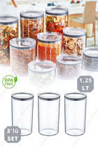 Nandy Home 6'lı Plastik Saklama Kabı 3x1.25 lt