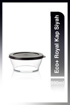 Tupperware Eco+ Royal 2'li Plastik Saklama Kabı 990 ml
