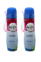 Veet Hassas Ciltler İçin Koltuk Altı Bacak Genital Bölge Kadın Tüy Dökücü Sprey 2x150 ml