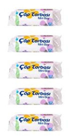 Canhome Mini Şeffaf Orta Boy 40x50 cm Çöp Poşeti 5x40 Adet Beyaz