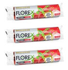 Florex Çilek Kokulu Büzgülü Orta Boy 55x60 cm Çöp Poşeti 3x10 Adet Pembe