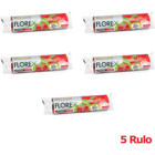 Florex Çilek Kokulu Büzgülü Orta Boy 55x60 cm Çöp Poşeti 5x10 Adet Pembe