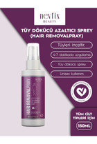 Nevfix Beauty Tüm Ciltler İçin Koltuk Altı Bacak Genital Bölge Unisex Tüy Dökücü Sprey 150 ml