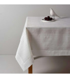 Linens Basic Polyester 160x220 cm Dikdörtgen Masa Örtüsü Krem