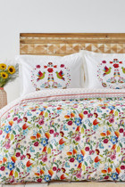 Karaca Home Parlin Pamuk 160x220 cm Çarşaflı Çiçekli Tek Kişilik Nevresim Takımı Fuşya