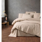 Cotton Box Plain Ranforce Pamuk 160x220 cm Çarşaflı Düz Renk Tek Kişilik Nevresim Takımı Bej