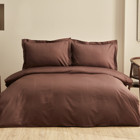 Karaca Home Uniq Pamuk 160x220 cm Çarşaflı Çizgili Tek Kişilik Nevresim Takımı Kahverengi