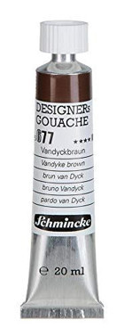 Schmincke 677 Vandyke Brown Tüp 20 ml Guaj Boya