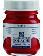 Talens 318 Carmine Kırmızı 50 ml Guaj Boya
