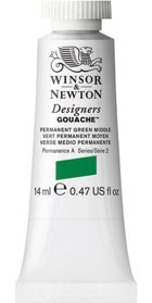 Winsor & Newton Designers 484 Tüp Yeşil 14 ml Guaj Boya