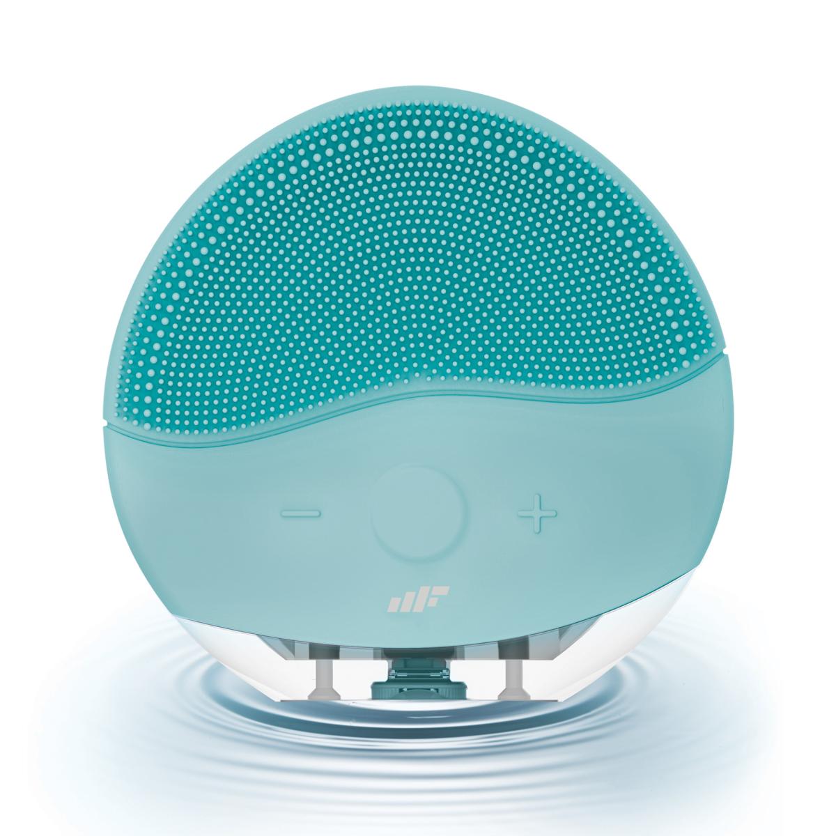 Mf Product Allure 0518 150 mAh Tüm Ciltler İçin 1 Başlıklı Fırçalı Silikon Şarjlı Titreşimli Yüz Temizleme Cihazı Mavi