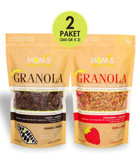 Mom's Natural Foods Chia Çilekli Fındıklı Kakaolu Granola 2x360 gr