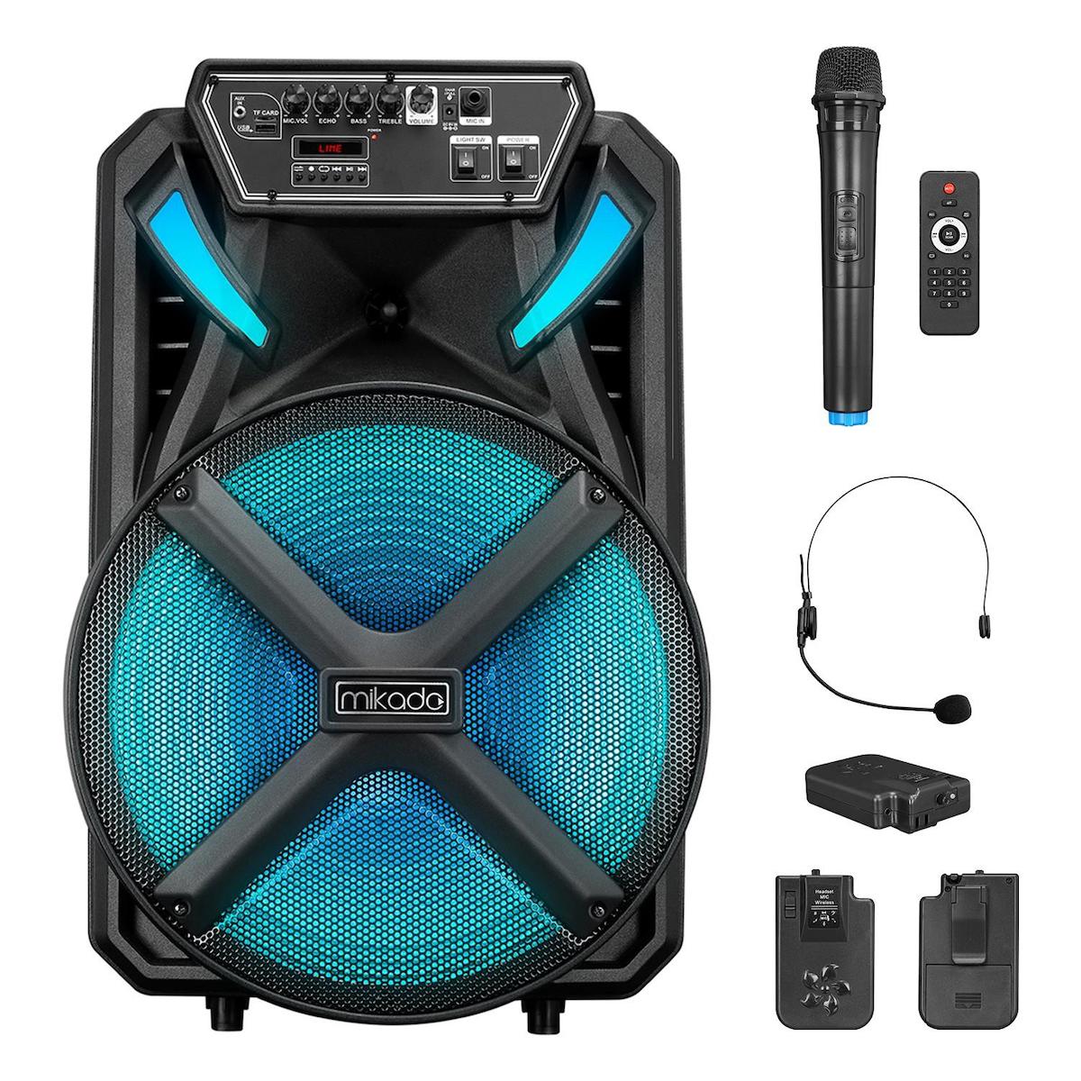 Mikado MD-BT123 Radyolu Siyah Bluetooth Hoparlör