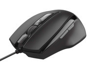 Trust Voca Yatay Makrolu Kablolu Siyah Optik Mouse