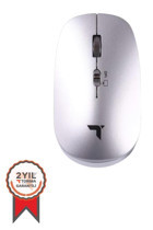 Torima TM-14 Sessiz Ergonomik Yatay Kablosuz Gri Optik Mouse