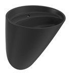 Bocchi Venezia Monoblok Tekli 54 cm Seramik Tezgah Üstü Ayaklı Elips Lavabo Mat Siyah