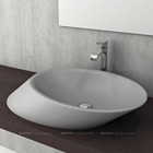 Bocchi Vessel 1013-006-0125 Country Tekli 86 cm Seramik Tezgah Üstü Çanak Lavabo Mat Gri