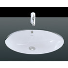 Creavit TP211 Klasik Tekli 43 cm Seramik Tezgah Altı Oval Lavabo Beyaz