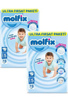 Molfix Ultra Fırsat Paketi 5 Numara Bantlı Bebek Bezi 156 Adet