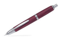Pilot Capless Wooden Kartuşlu Pistonlu Doldurulabilir Altın Kaplama M Kırmızı Dolma Kalem