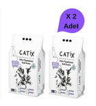 Catix Lavanta Kokulu Topaklanan İnce Taneli Bentonit Kedi Kumu 2x10 lt