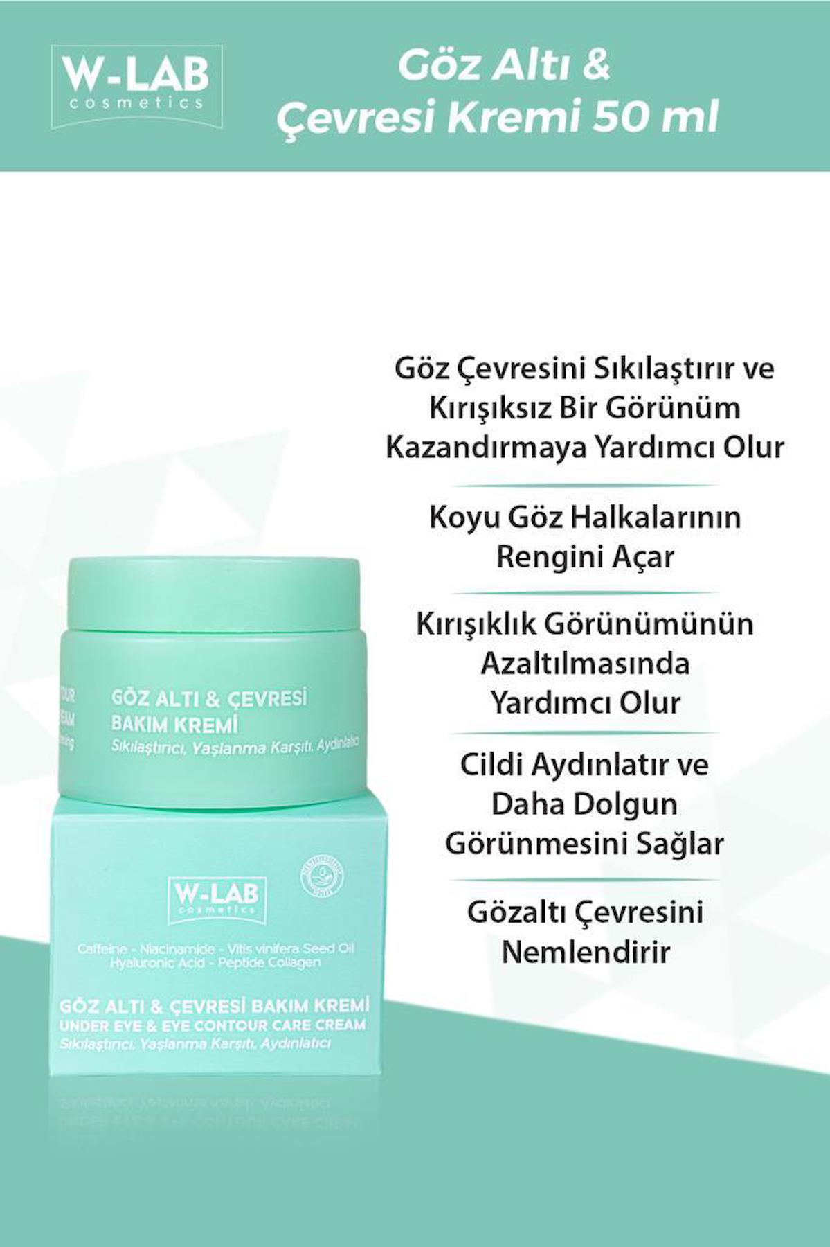 W-Lab Kozmetik Hydra+ Tüm Ciltler için Göz Çevresi Krem Kavanoz 50 ml