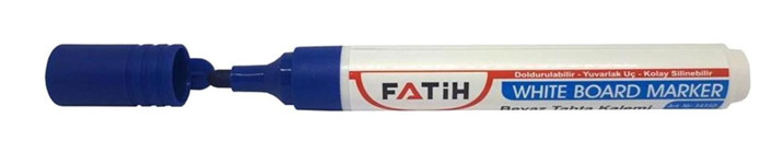 Fatih White Board 34350 Doldurulabilir Silinebilir Mavi Tahta Kalemi