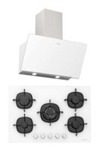Silverline CS5365W01 - 3457 Soho 60 Doğalgazlı Cam Klasik Ankastre Ocak 2'li Ankastre Set Beyaz