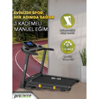 Proforce Leta 3 Programlı 100 kg Kapasiteli Motorlu Katlanabilir Koşu ve Yürüyüş Bandı Siyah