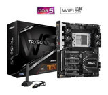 Asrock WS TRX50 TR5 Soket DDR5 Bellek 7600 Mhz PCIe 4.0 HDMI Wifi Overclock E-ATX AMD Uyumlu Anakart