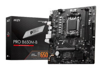 MSI Pro B650M-B AM5 Soket DDR5 Bellek 6800 Mhz PCIe 4.0 HDMI Overclock ATX AMD Uyumlu Anakart