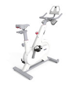 Robx E1 Smart Spin Bike 100 kg Kapasiteli Koltuklu Dikey Manuel Kondisyon Bisikleti Beyaz
