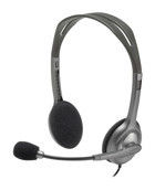 Logitech H111 Mikrofonlu Kablolu Kulak Üstü Kulaklık Gri
