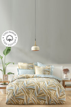 Karaca Home Raul Pamuklu 4 Mevsim 200 x 220 cm Çarşaflı Desenli Çift Kişilik Nevresim Takımı Bej