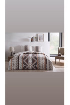 Taç Ferlin Pamuklu 4 Mevsim 200 x 220 cm Çarşaflı Desenli Çift Kişilik Nevresim Takımı Çok Renkli