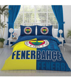 Taç Fenerbahçe Pamuklu 4 Mevsim 200 x 220 cm Çarşaflı Desenli Çift Kişilik Nevresim Takımı Çok Renkli