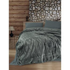 Cotton Box Flossy Pamuklu 4 Mevsim 200 x 220 cm Çarşaflı Desenli Çift Kişilik Nevresim Takımı Gri