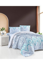 Mulberry Milyos Pamuklu 4 Mevsim 200 x 220 cm Çarşaflı Desenli Çift Kişilik Nevresim Takımı Çok Renkli