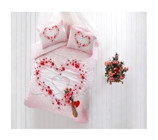 Taç Beautiful Pamuklu 4 Mevsim 200 x 220 cm Çarşaflı Desenli Çift Kişilik Nevresim Takımı Pembe
