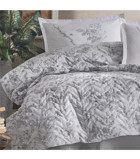 Clasy Messina V1 Pamuklu 4 Mevsim 200 x 220 cm Çarşaflı Desenli Çift Kişilik Nevresim Takımı Gri