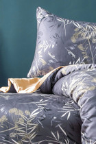 İssimo Home Shiro Saten 4 Mevsim 200 x 220 cm Çarşaflı Desenli Çift Kişilik Nevresim Takımı Çok Renkli