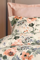 İssimo Home Ruusu Saten 4 Mevsim 200 x 220 cm Çarşaflı Desenli Çift Kişilik Nevresim Takımı Çok Renkli