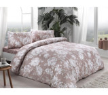 Taç Abril Kapiçino Ranforce 4 Mevsim 200 x 220 cm Çarşaflı Çiçekli Çift Kişilik Nevresim Takımı