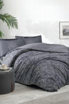 Özdilek Antico Ranforce 4 Mevsim 200 x 220 cm Çarşaflı Desenli Çift Kişilik Nevresim Takımı Antrasit
