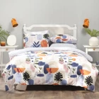 Sarah Anderson Brenna Pamuklu 4 Mevsim 200 x 220 cm Çarşaflı Desenli Çift Kişilik Nevresim Takımı Çok Renkli