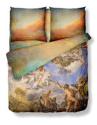Helen George Rome Pamuklu 4 Mevsim 200 x 220 cm Çarşaflı Desenli Çift Kişilik Nevresim Takımı Çok Renkli