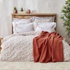 Karaca Home Mizu Pamuklu 4 Mevsim 200 x 220 cm Çarşaflı Çiçekli Çift Kişilik Nevresim Takımı Çok Renkli