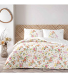 Taç Shirley Ranforce 4 Mevsim 200 x 220 cm Çarşaflı Çiçekli Çift Kişilik Nevresim Takımı Sarı