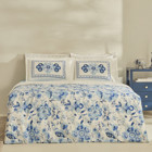 Karaca Home Asul Pamuklu 4 Mevsim 200 x 220 cm Çarşaflı Çiçekli Çift Kişilik Nevresim Takımı Mavi